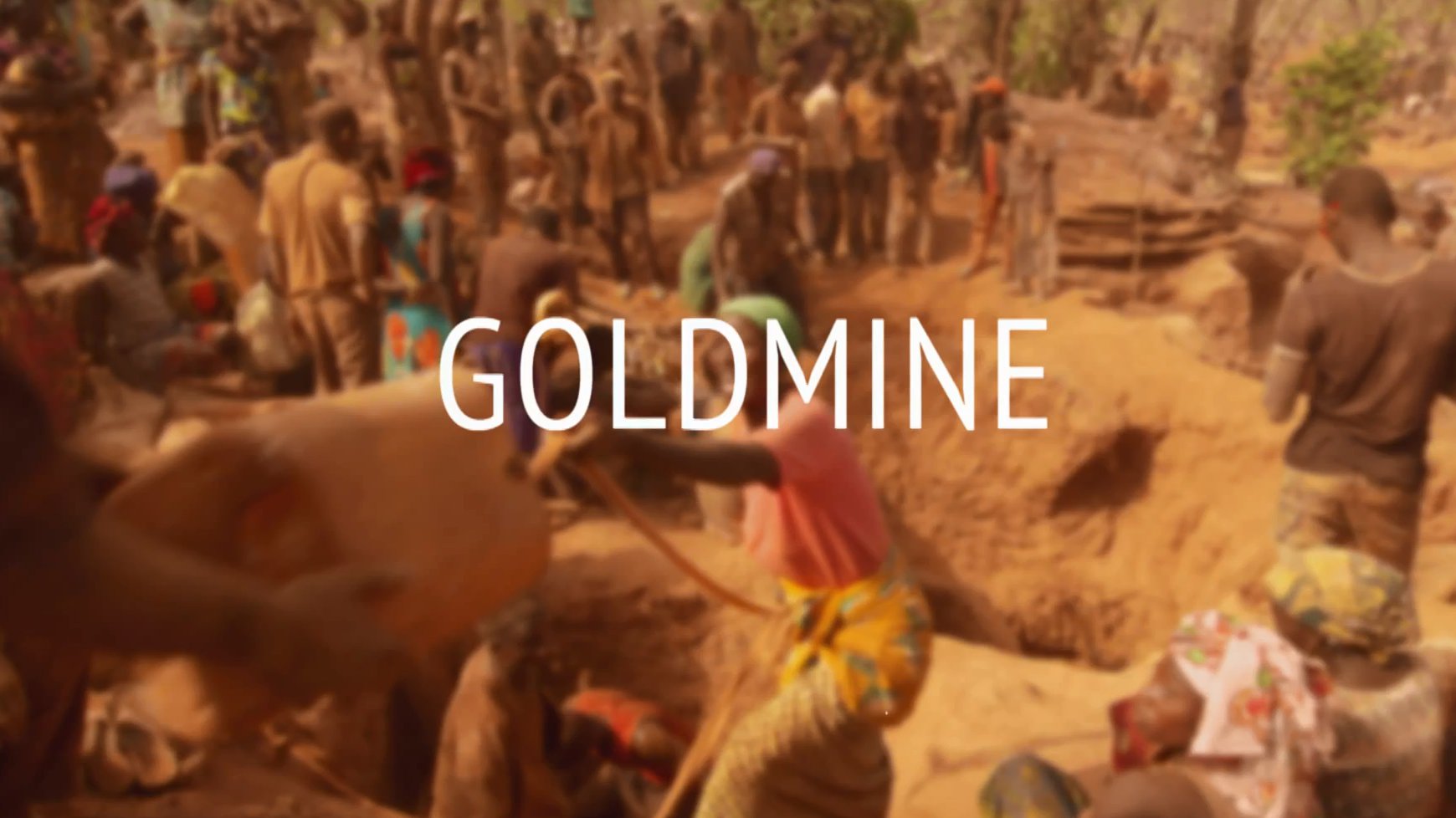 Eine Goldmine in Berlin, Guinea.