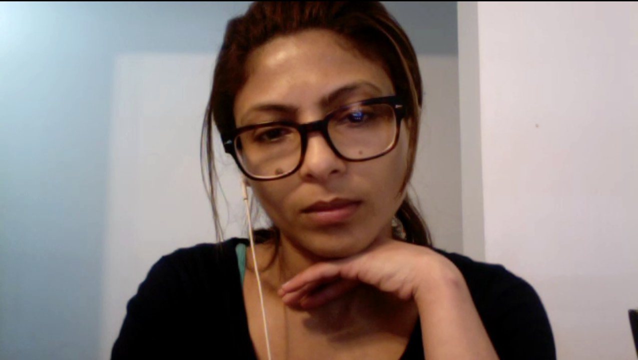 Ensaf Haidar, Ehefrau des Bloggers Raif Badawi.