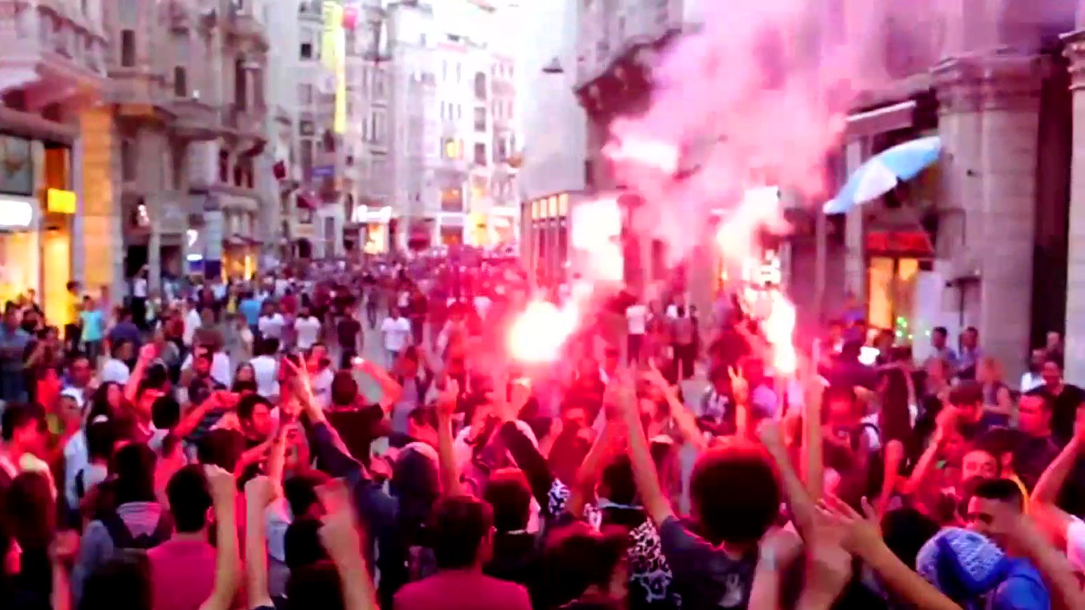 Protest in Türkeis Hauptstadt Istanbul, 2014.