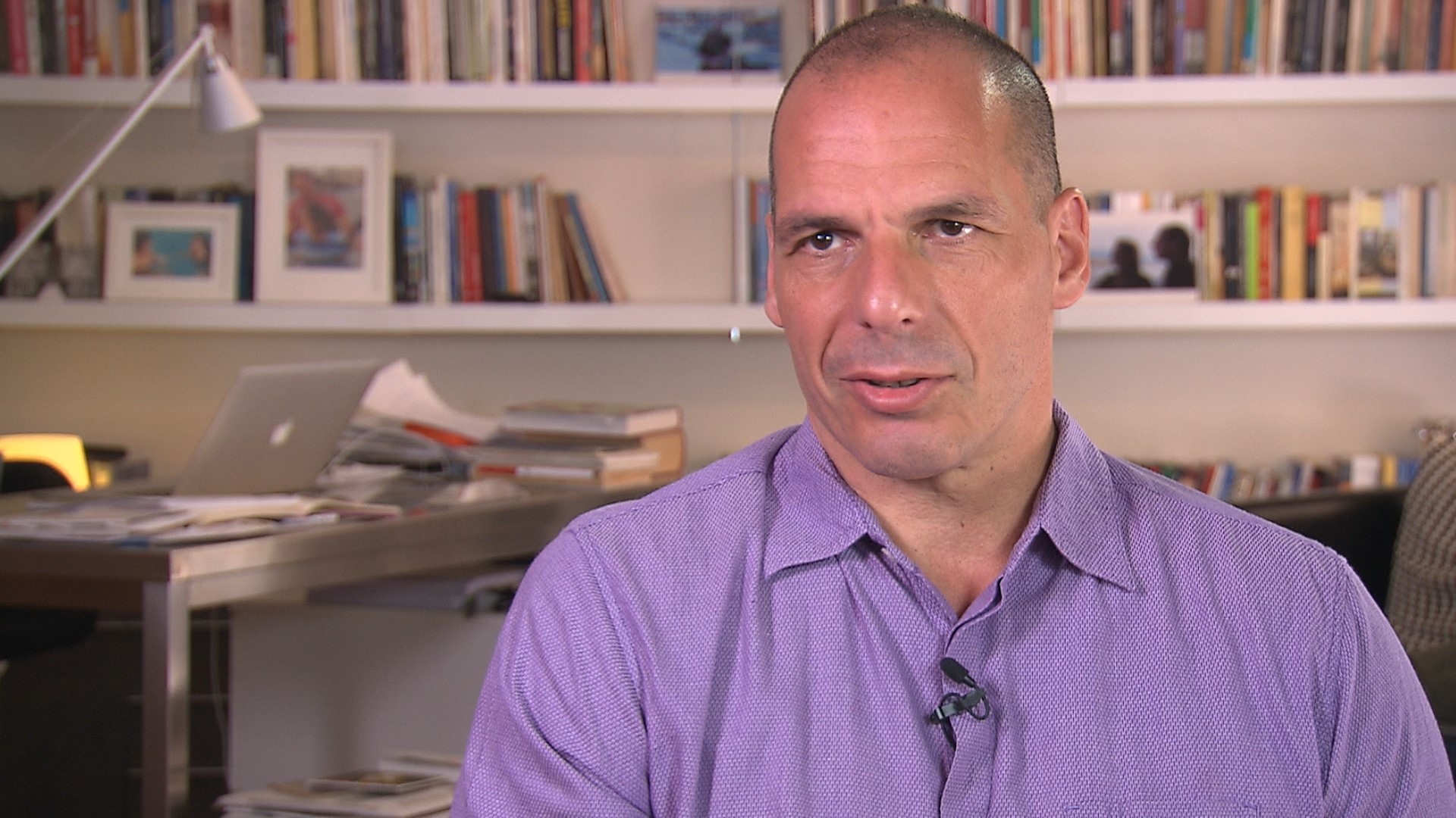 Griechenlands ex-Finanzminister Yanis Varoufakis im Interview, 2015.