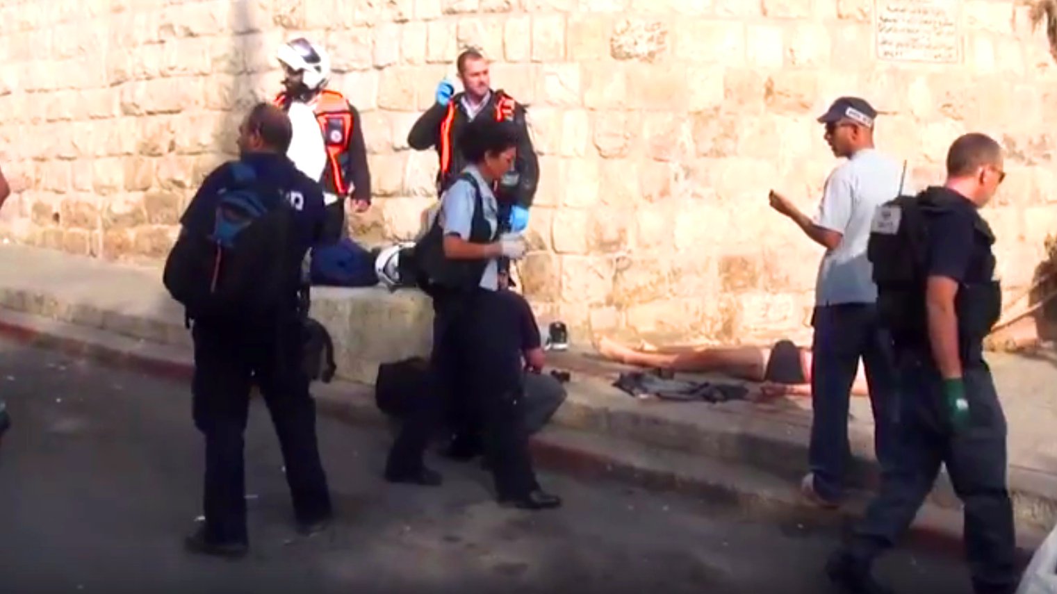 Israelische Polizisten erschießen Palästinenser in Israel, 2015.
