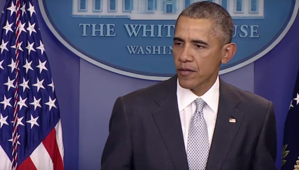 US-Präsident Barack Obama bekundet Beileid zur Terrorserie in Paris, November 2015