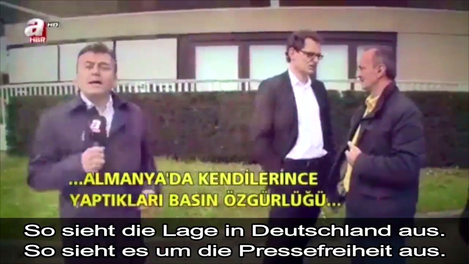 Türkischer Reporter beim ZDF in Mainz, 2016 (Video)