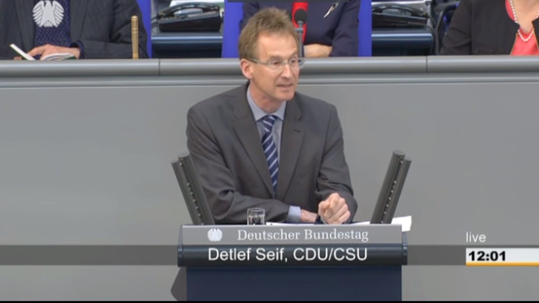 Detlef Seif, CDU/CSU liest Böhmermanns Schmähgedicht im Bundestag vor