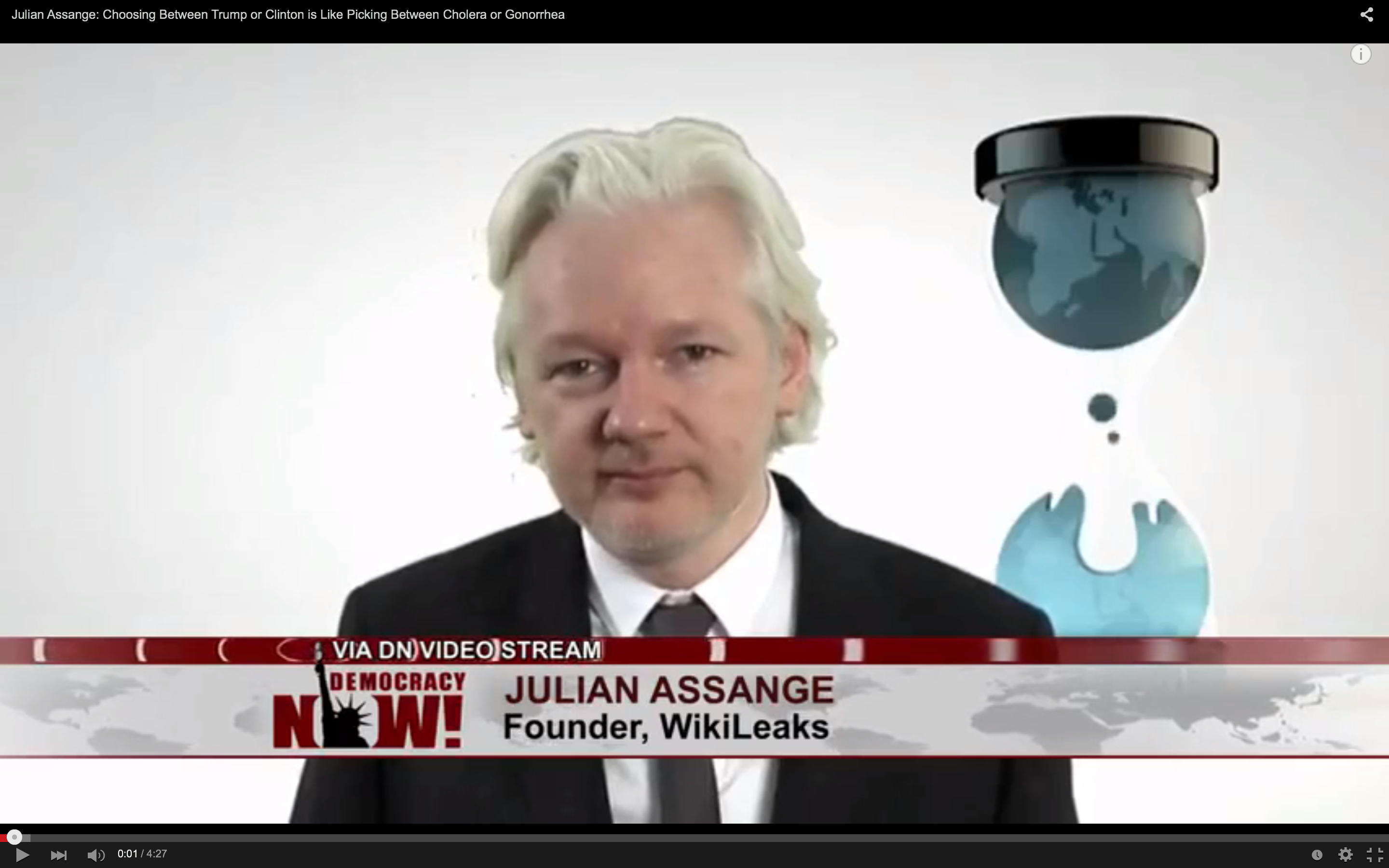 Julian Assange, Democracy Now