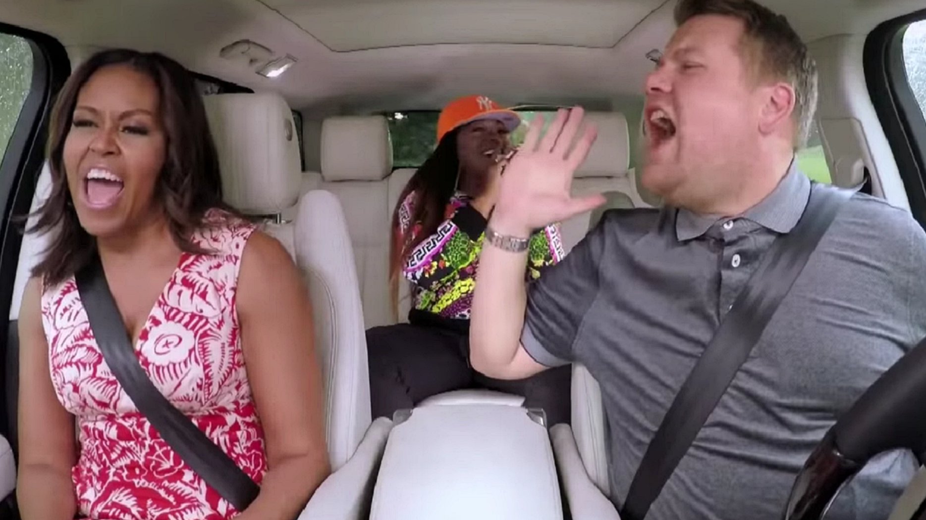 Carpool Karaoke: Michelle Obama singt in James Cordens Late Late Show