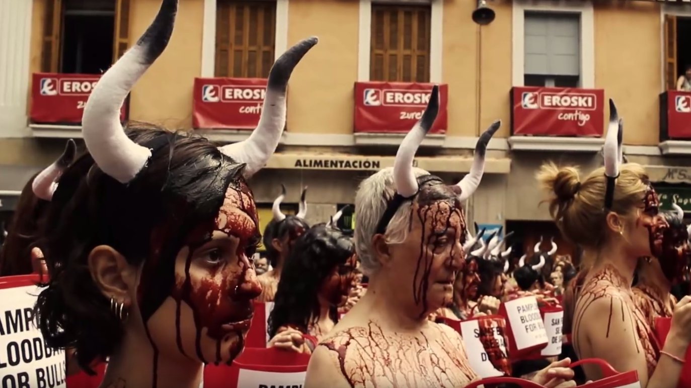 Flash: Pamplona Stierkampf Proteste