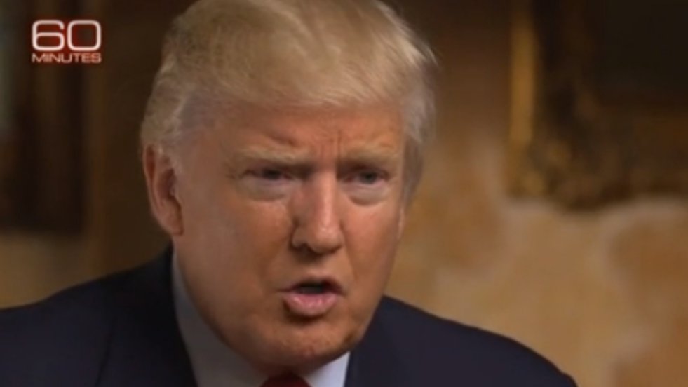 Donald Trump im CBS-Interview