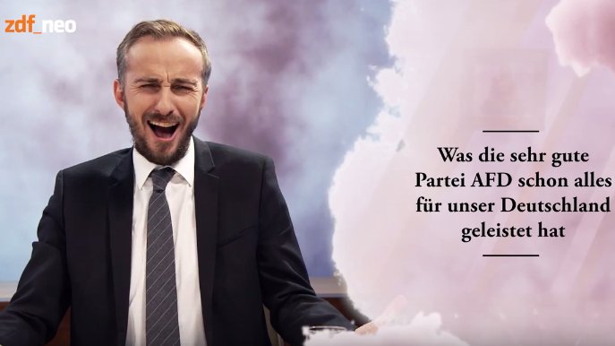 Die „sehr gute Partei AfD“: Jan Böhmermann untersucht ihre Oppositionsarbeit