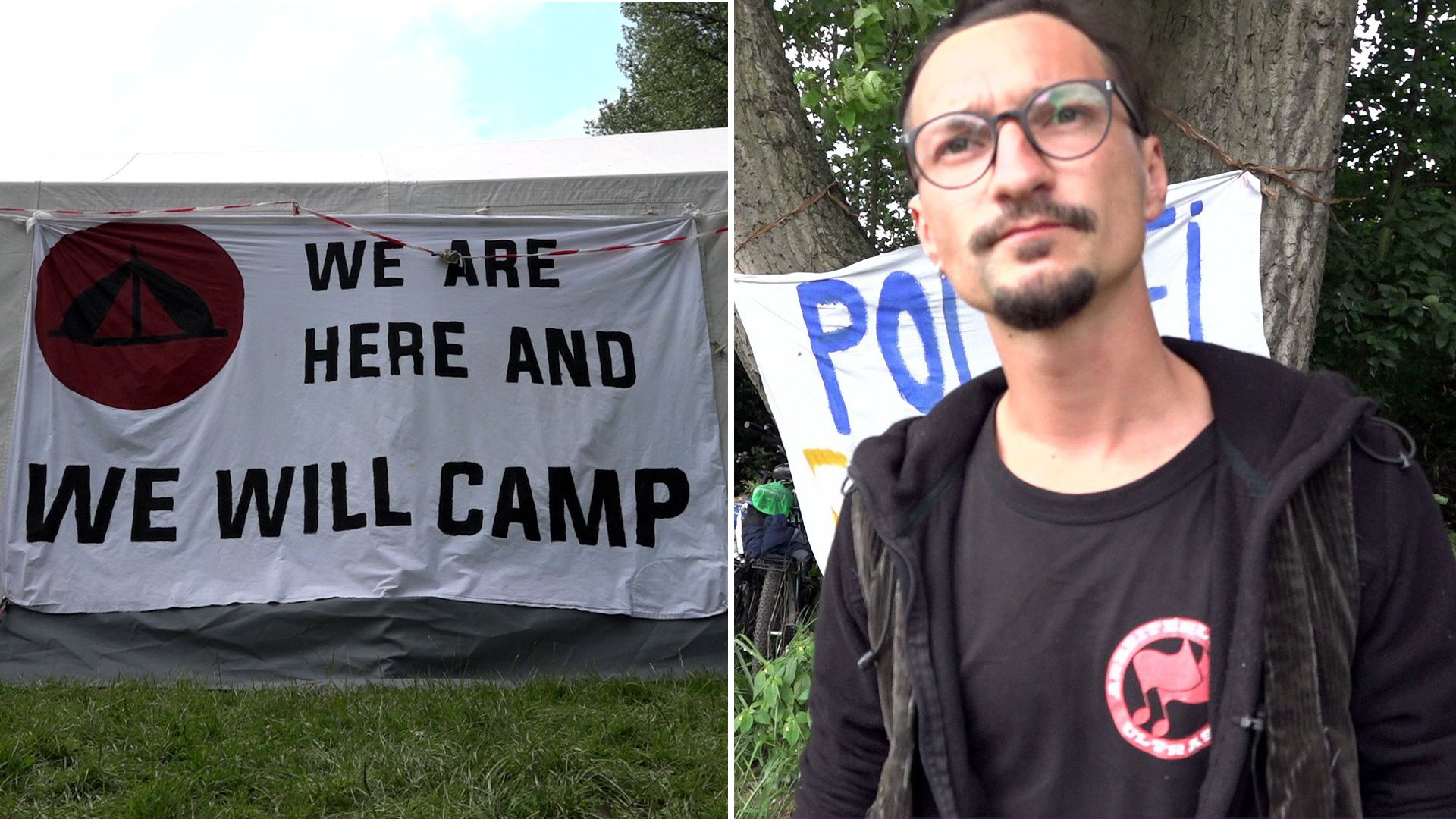 G20-Protestcamp in Entenwerder: Fragen an Bewohner Simon