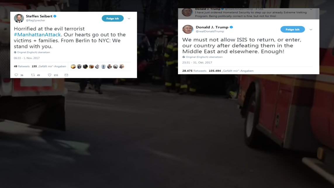 Terror in Manhattan. Die Reaktionen bei Twitter