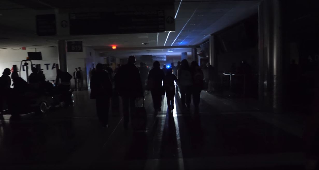 Geisterstimmung nach Stromausfall am Flughafen in Atlanta